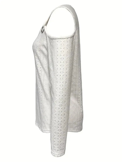Ladies' Off-the-shoulder Long-sleeved Top - Gizmo Galaxy