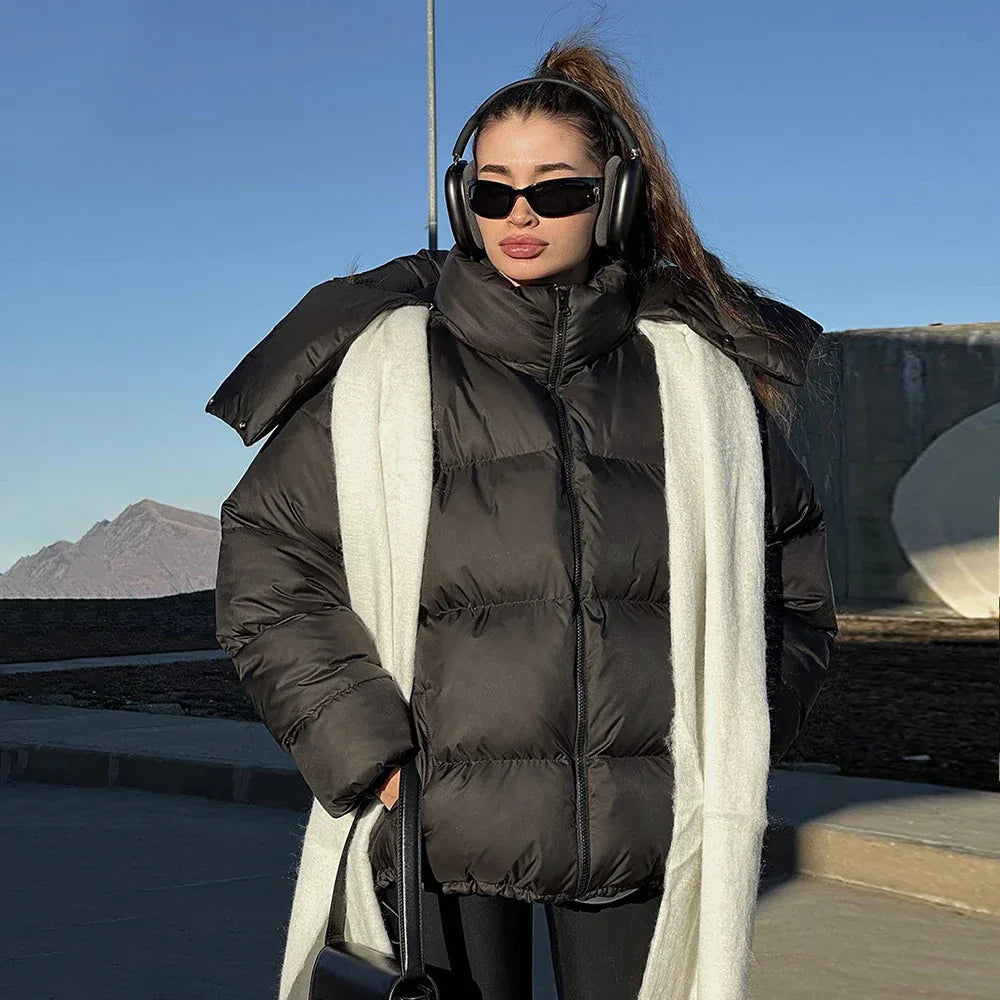 Women's Bread Coat Warm Loose Padded Coat - Gizmo Galaxy