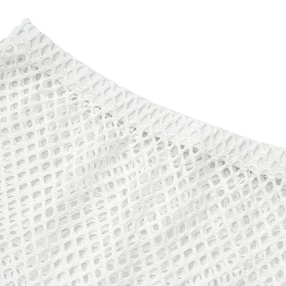 Lace Mesh Long Sleeve Narrow Casual Knitted Maxi Dress Suit - Gizmo Galaxy