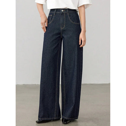 Women's Vintage High Waist Straight Leg Jeans - Gizmo Galaxy