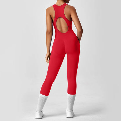 One-piece Yoga Pants Running Fitness Jumpsuit - Gizmo Galaxy