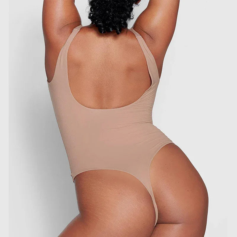 Double-layer High Elastic Fabric Belly Contracting Jumpsuit Sling Corset - Gizmo Galaxy