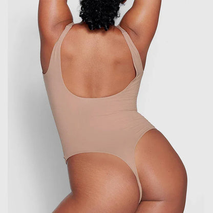 Double-layer High Elastic Fabric Belly Contracting Jumpsuit Sling Corset - Gizmo Galaxy