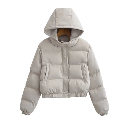 Retro Loose Casual Versatile Long Sleeve Short Type Hooded Jacket - Gizmo Galaxy