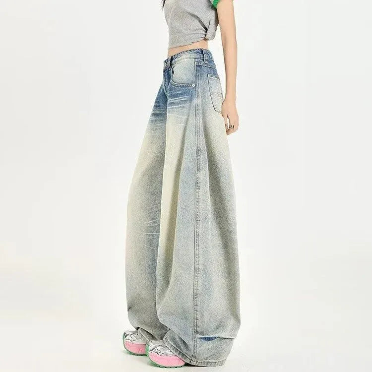 Women's Autumn High Street Loose Floor-Length Scissor Pants - Gizmo Galaxy
