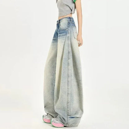 Women's Autumn High Street Loose Floor-Length Scissor Pants - Gizmo Galaxy