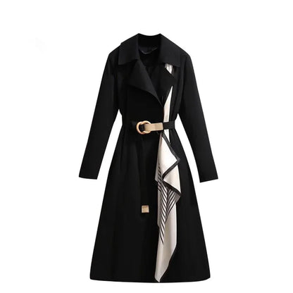 Large British Style Suit Collar Windbreaker - Gizmo Galaxy