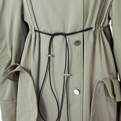 Elastic And Waisted Profile Trench Coat Women's Autumn - Gizmo Galaxy