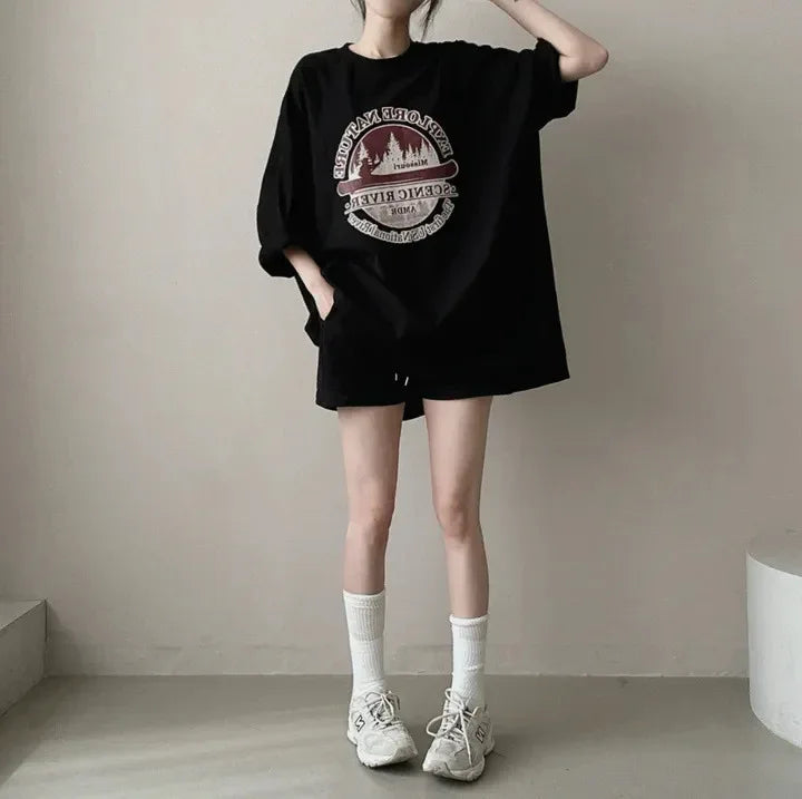 Women's Short-sleeved T-shirt Plus Size T-shirt - Gizmo Galaxy