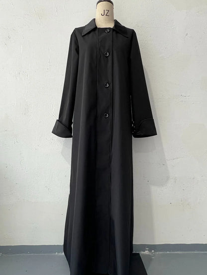 Women's Retro Biker's Mid-length Coat - Gizmo Galaxy