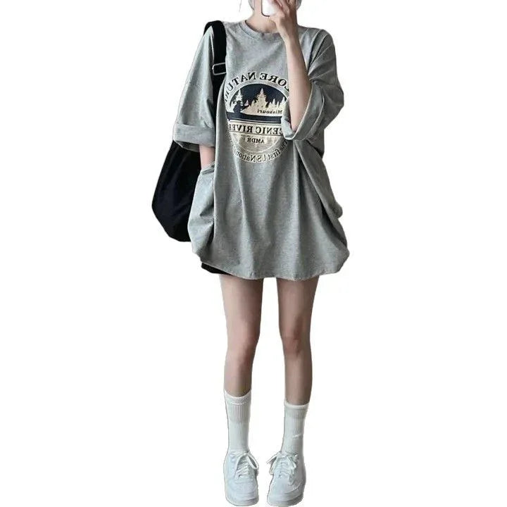 Women's Short-sleeved T-shirt Plus Size T-shirt - Gizmo Galaxy