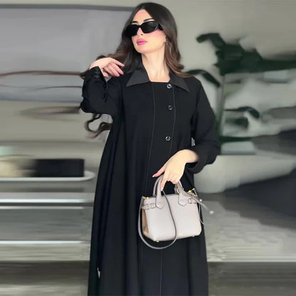 Women's Retro Biker's Mid-length Coat - Gizmo Galaxy