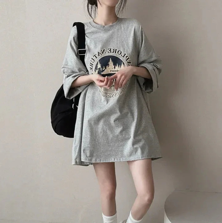 Women's Short-sleeved T-shirt Plus Size T-shirt - Gizmo Galaxy