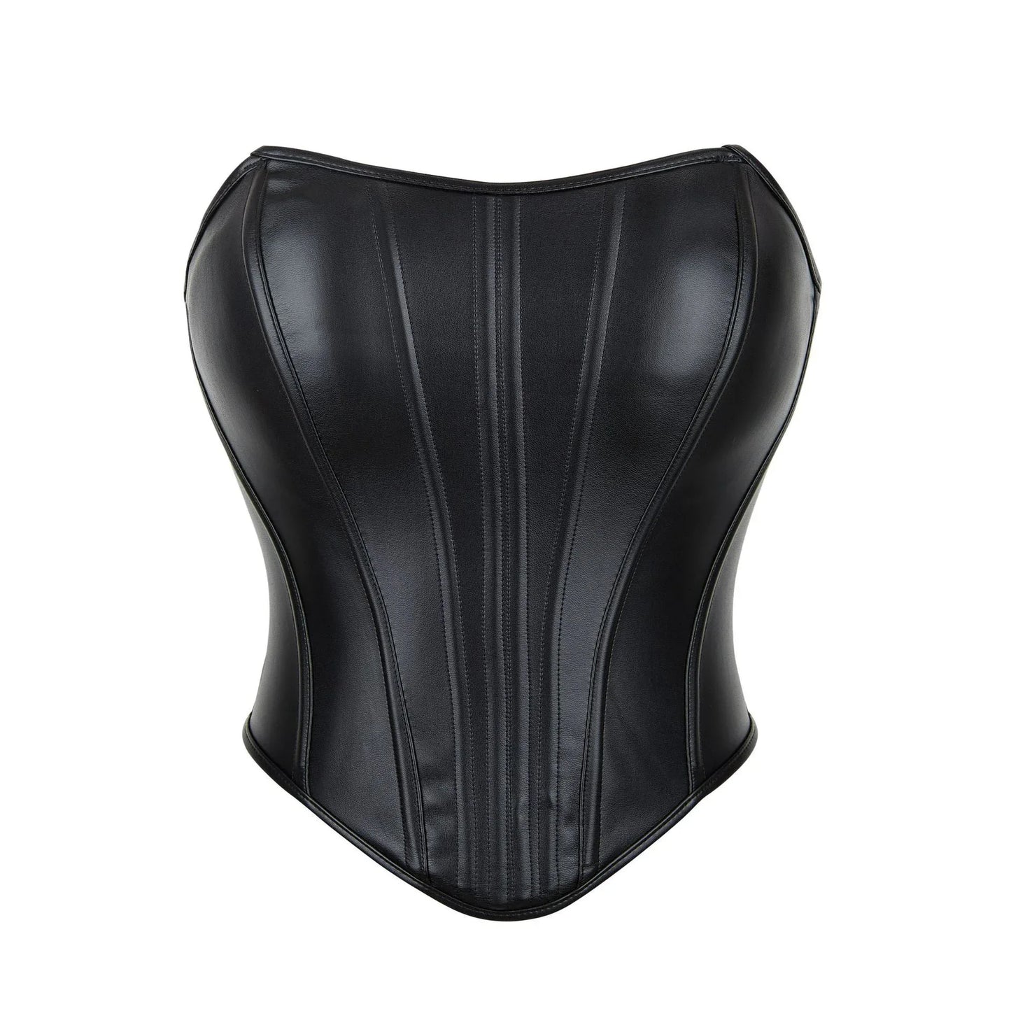 Leather Shaping Chest-wrapped Off-shoulder Vest - Gizmo Galaxy