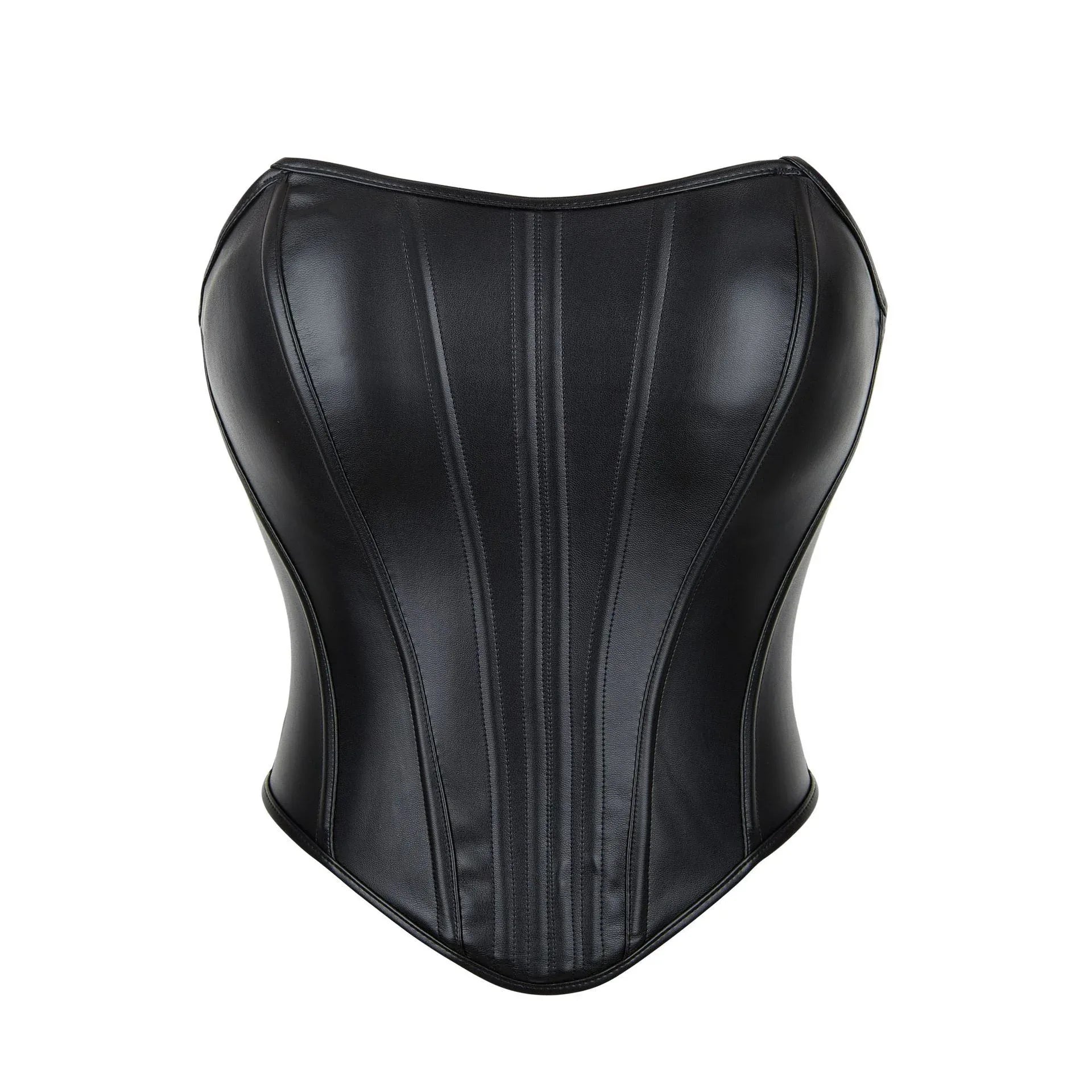 Leather Shaping Chest-wrapped Off-shoulder Vest - Gizmo Galaxy