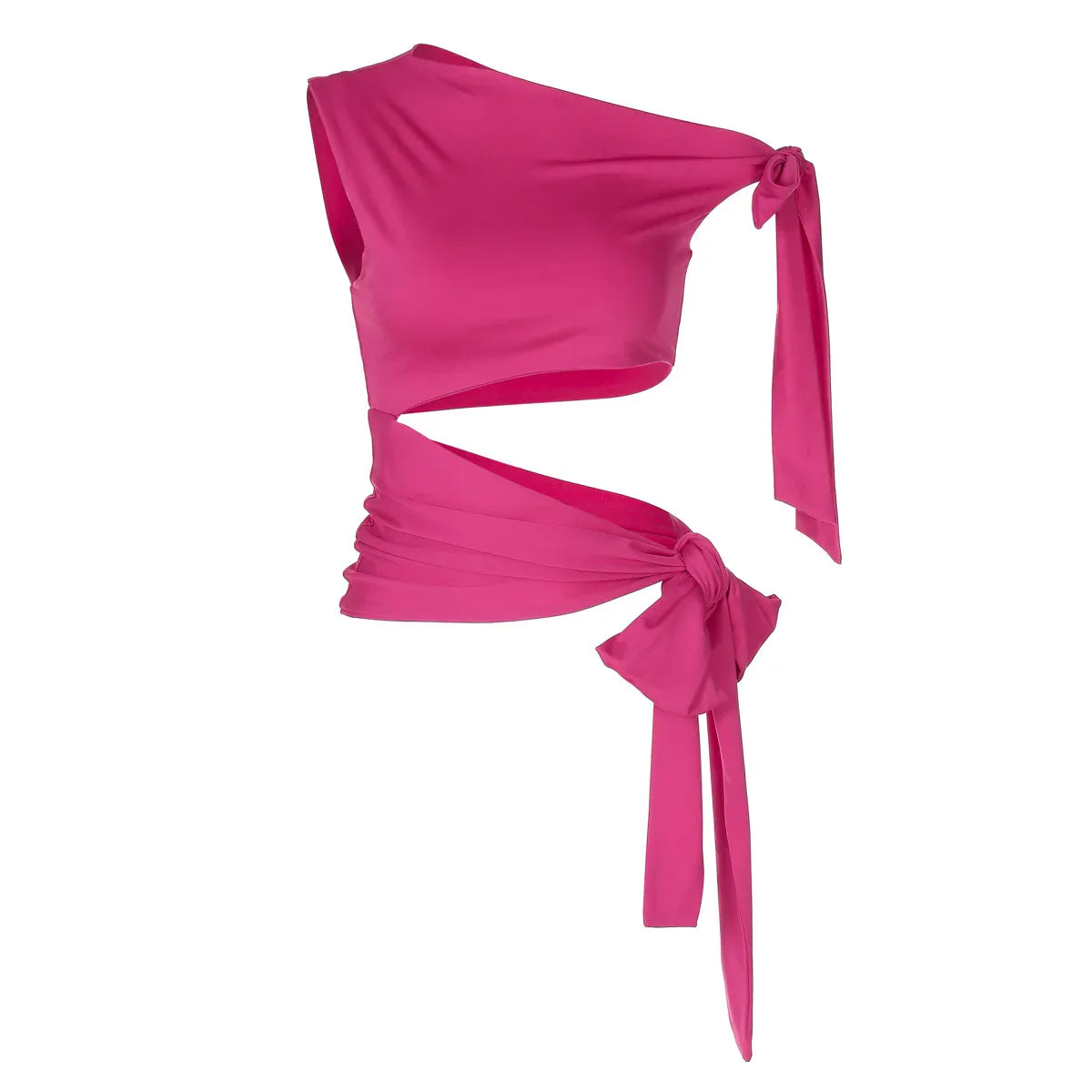 Personalized Retro Ribbon Shoulder Sleeveless Sexy Solid Color Slim Vest - Gizmo Galaxy