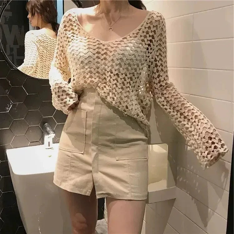 Chic Sweet And Spicy Sexy Sun Protection Sweater - Gizmo Galaxy