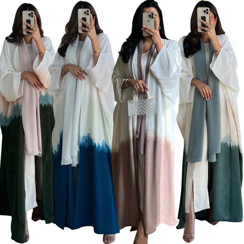 Muslim Clothing Coat Tie-dyed Cloak - Gizmo Galaxy