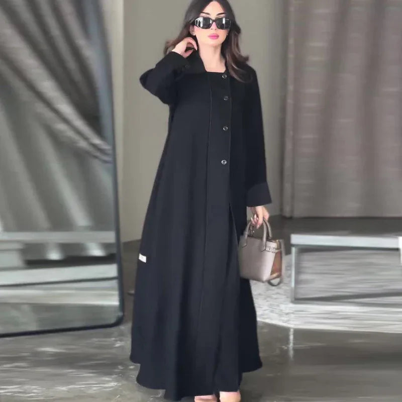 Women's Retro Biker's Mid-length Coat - Gizmo Galaxy