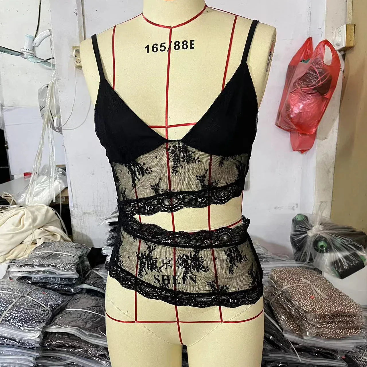Lace Stitched Backless Small Sling Women V Neck Tank Top Underwear Vest Candy Color Bralette Clothes - Gizmo Galaxy
