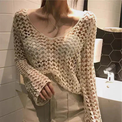 Chic Sweet And Spicy Sexy Sun Protection Sweater - Gizmo Galaxy