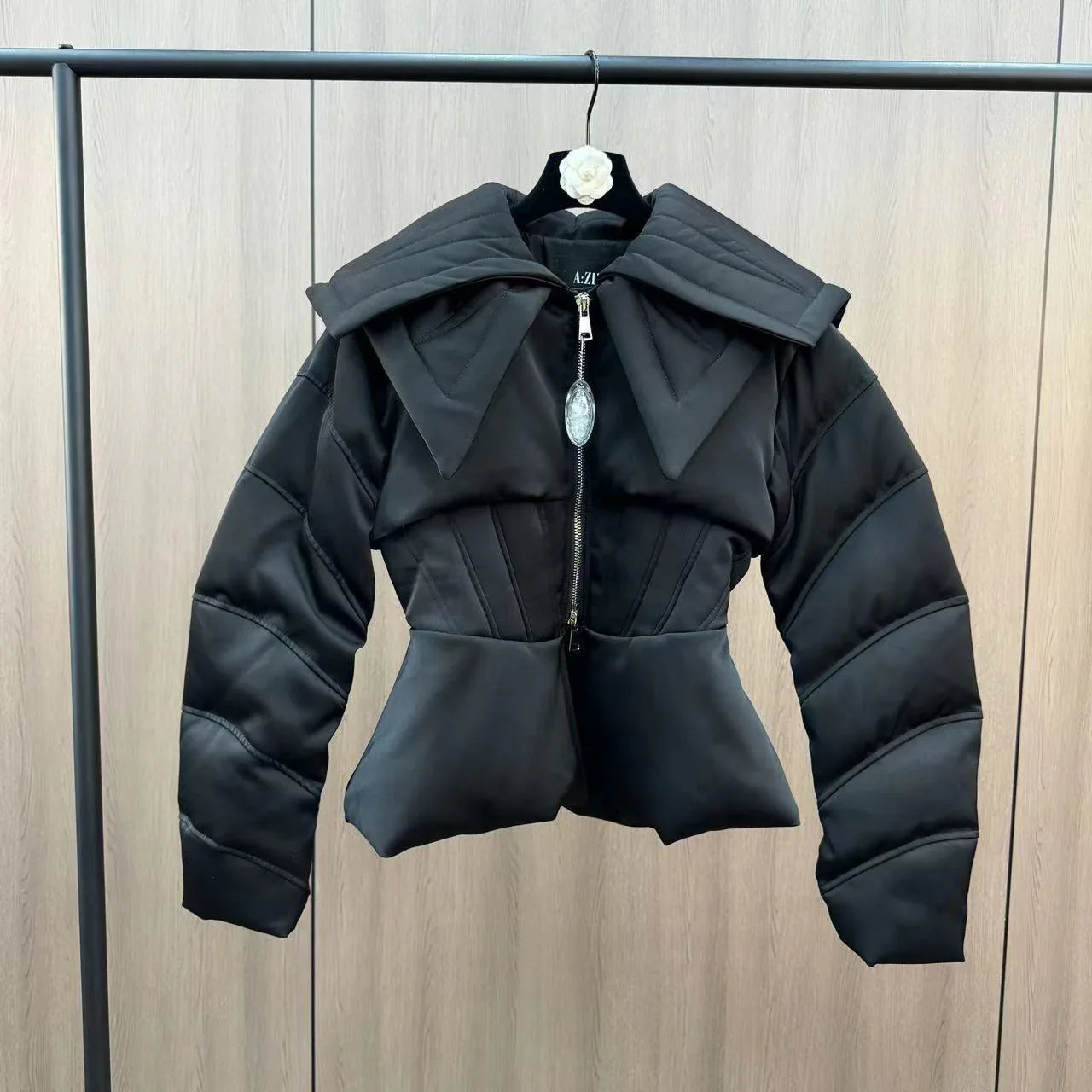 Waist Slimming Bottom Slit Women's All-matching Down Jacket - Gizmo Galaxy