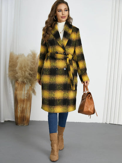 Winter Retro Slim Temperament Double Row Long-cut Coat - Gizmo Galaxy