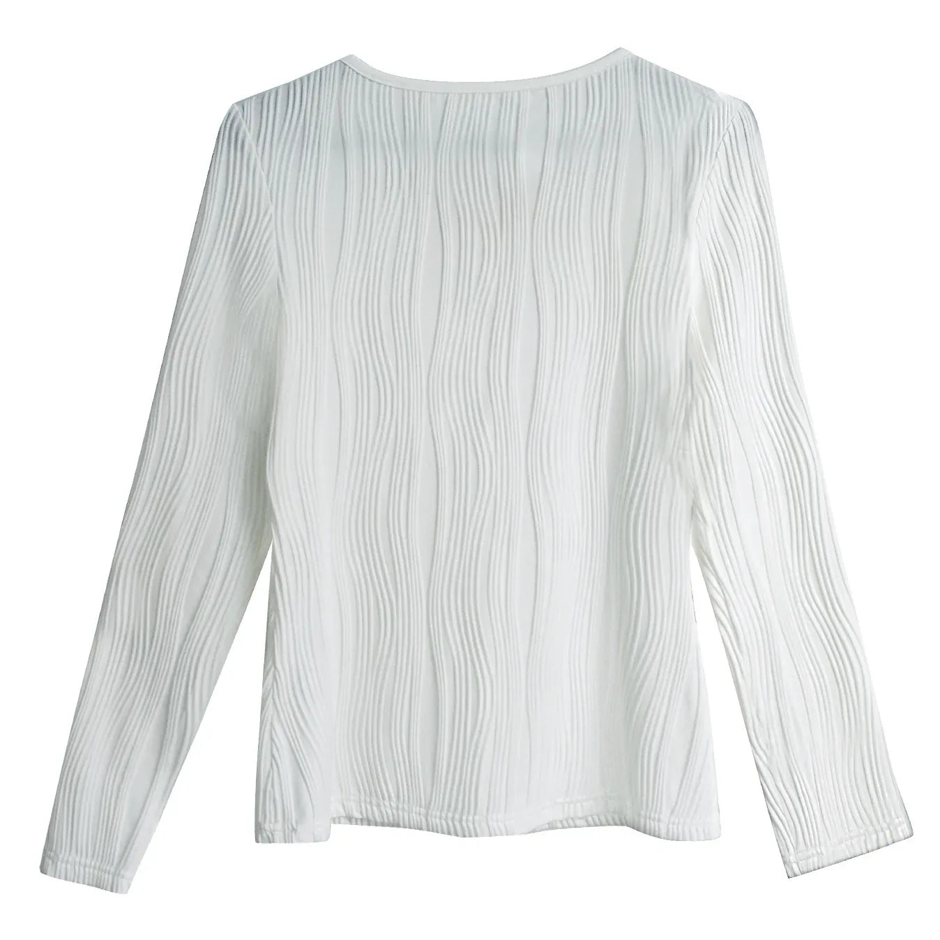 Ladies' Hollowed Out Heart-shaped Chain Decorative Texture Casual Top - Gizmo Galaxy
