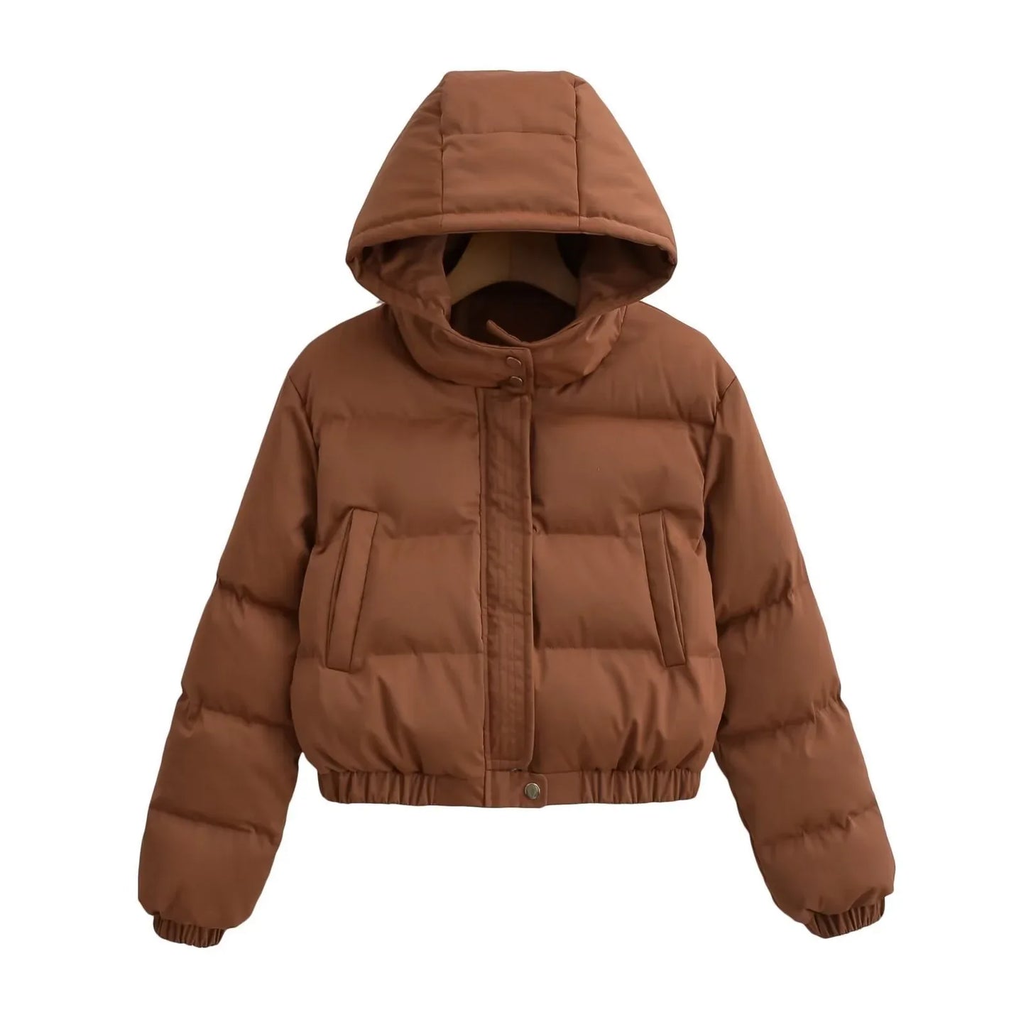 Retro Loose Casual Versatile Long Sleeve Short Type Hooded Jacket - Gizmo Galaxy