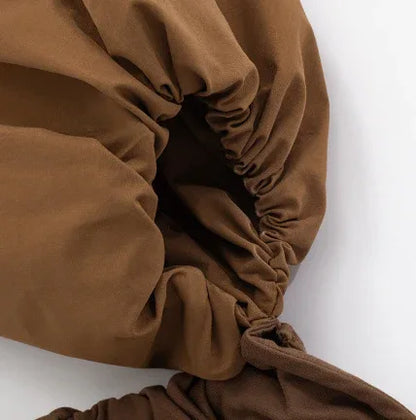 Women's Slim Fit Pleated Sleeve Tube Top - Gizmo Galaxy