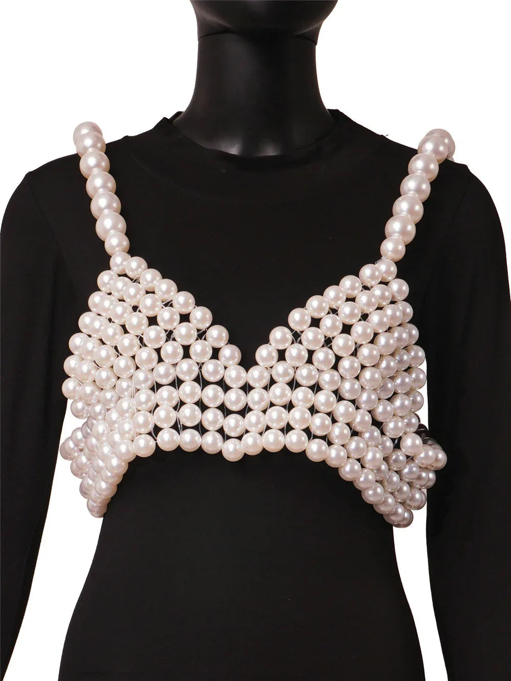 Sexy Fashion Pearl Suspender Vest - Gizmo Galaxy