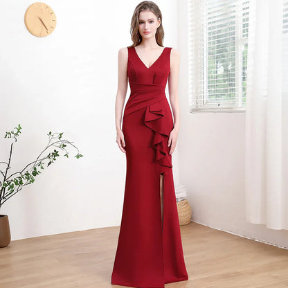 Evening Gown For Women High-end Elegant Simple And Light Luxury - Gizmo Galaxy