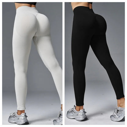 Peach Hip Tight Mid Waist Yoga Pants Hip Lifting Running Fitness - Gizmo Galaxy