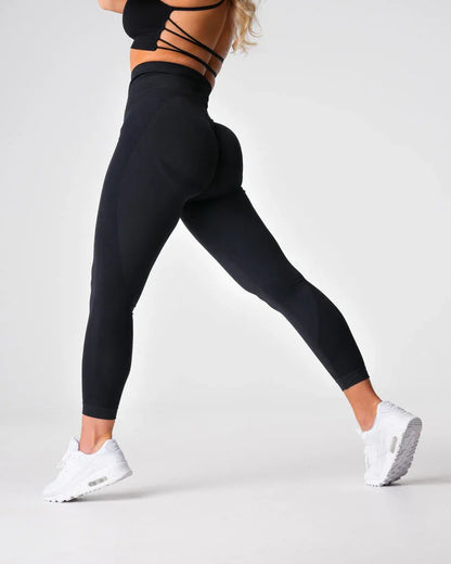 Female Skinny Hip Raise Seamless Workout Ankle Length Pants - Gizmo Galaxy