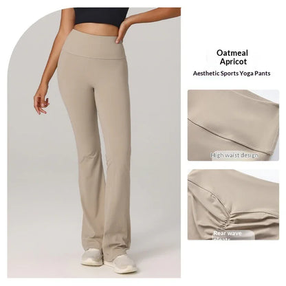 Butt-lifting Fitness Flared Yoga Running And Pilates Pants - Gizmo Galaxy