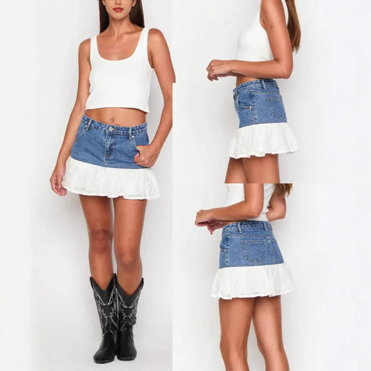 Casual Versatile High-waisted Denim Skirt For Women - Gizmo Galaxy
