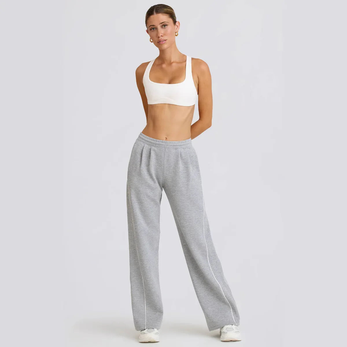 Women's Casual Striped Loose-fitting Fashionable Waist-cinching Wide-leg Pants - Gizmo Galaxy