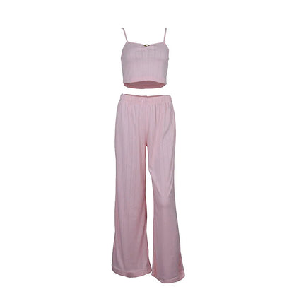 Summer New Arrival Camisole And Wide-leg Pants Two-piece Set - Gizmo Galaxy