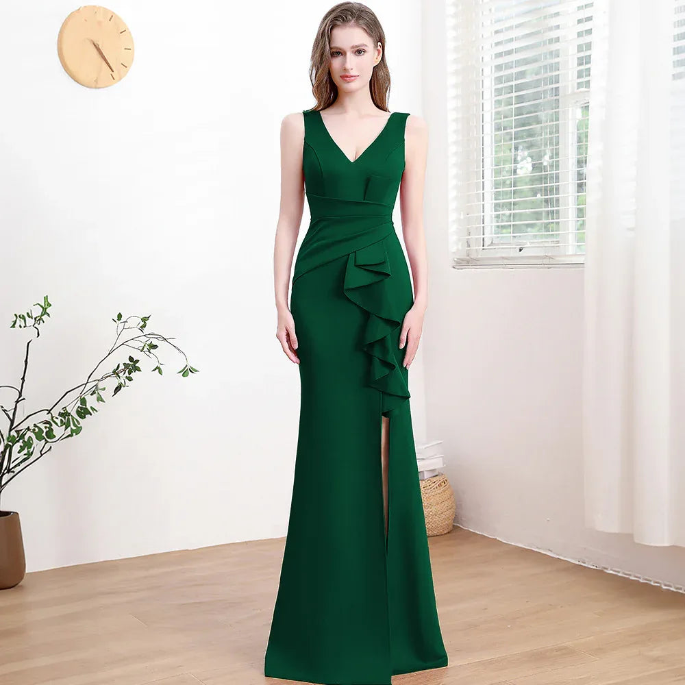 Evening Gown For Women High-end Elegant Simple And Light Luxury - Gizmo Galaxy