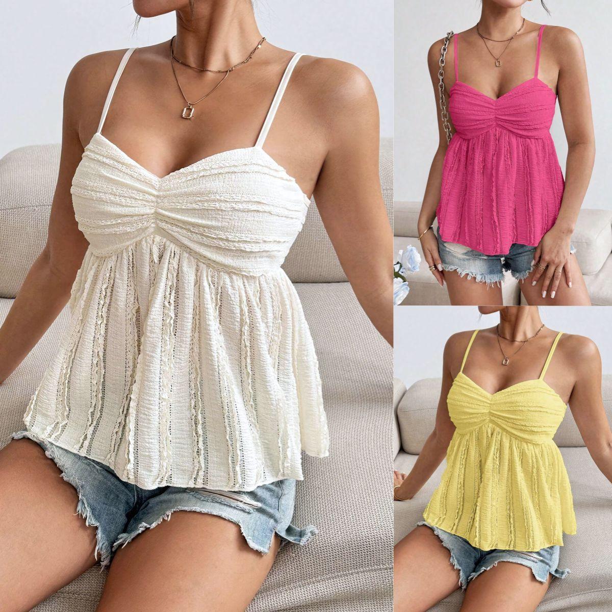 New Fashion Sexy Casual Chiffon Lace Lace Spaghetti-strap - Gizmo Galaxy