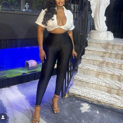 High-waisted Fitness Casual Leggings For Women - Gizmo Galaxy