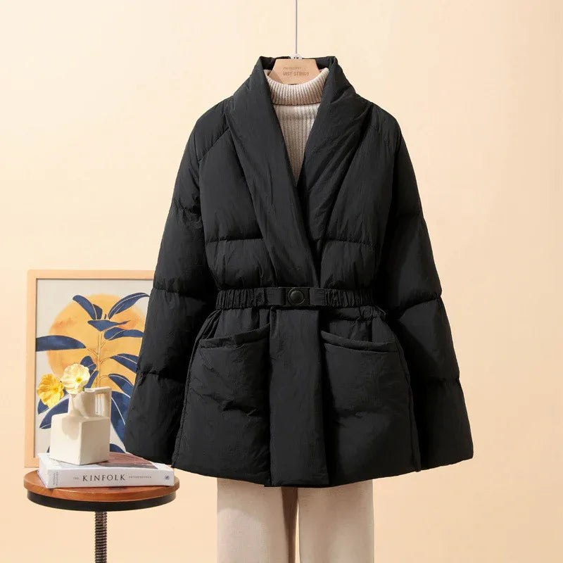 Belt Waist-tight Loose Cool Coat - Gizmo Galaxy