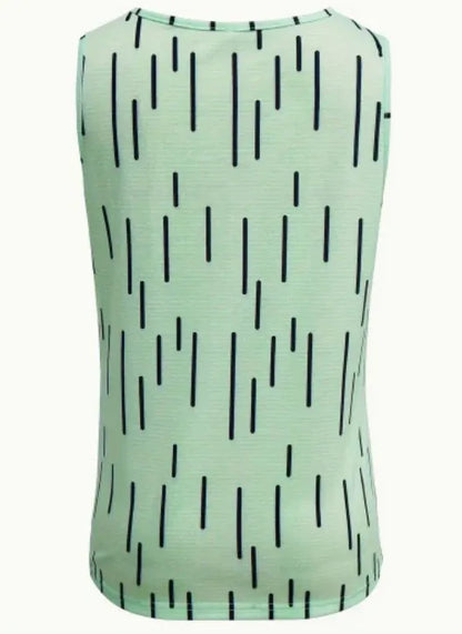 Women's Sleeveless V-Neck Tank Top With Geometric Print - Gizmo Galaxy