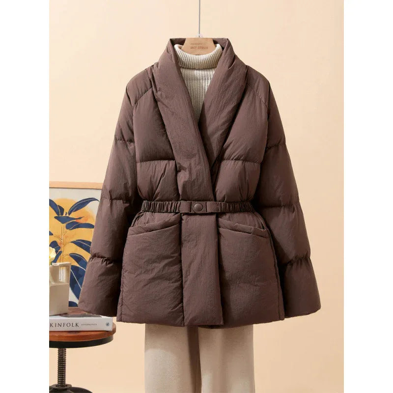 Belt Waist-tight Loose Cool Coat - Gizmo Galaxy