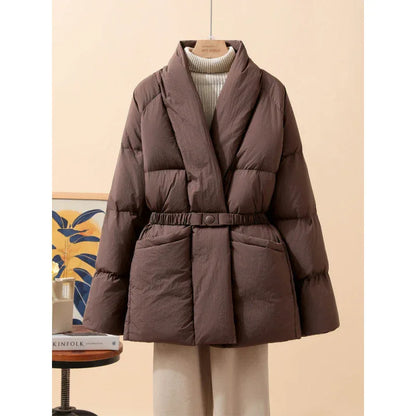 Belt Waist-tight Loose Cool Coat - Gizmo Galaxy