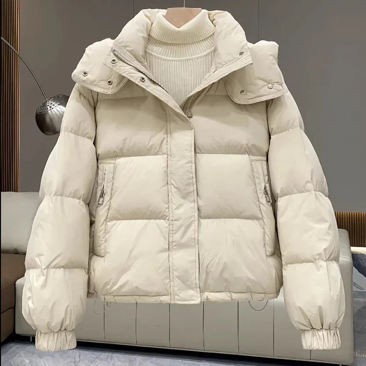 Fashionable Cotton Coat Women's Casual Jacket - Gizmo Galaxy