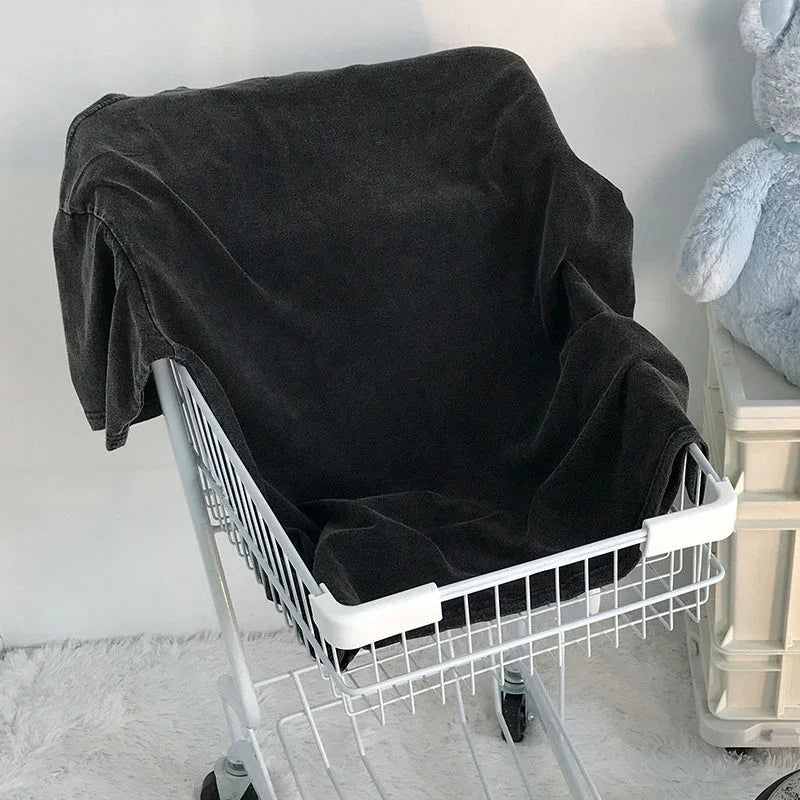 Washed Retro Cotton Short-sleeved T-shirt Loose All-matching Top - Gizmo Galaxy