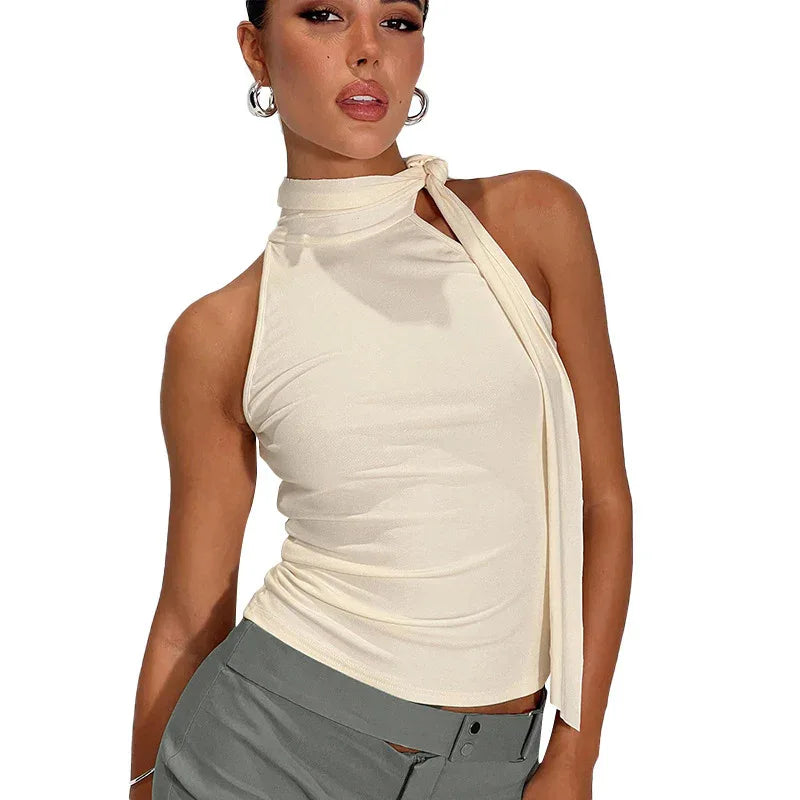 Women's Turtleneck Bundle Ribbon T-shirt Top - Gizmo Galaxy