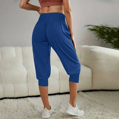 Women's Home Casual Pants High Waist Temperament Ankle-tied Harem Pants - Gizmo Galaxy