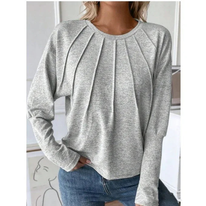 Spring And Autumn Long Sleeve Solid Color Loose Sweater - Gizmo Galaxy